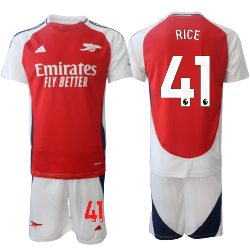 Men 2024-2025 Club Arsenal home Red #41 Soccer Jersey